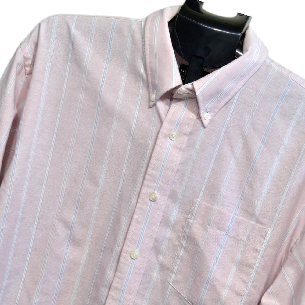 VINTAGE 'HILL‎ & ARCHER' MEN'S Pink Long Sleeve Button Up Shirt  17 (34/35)
